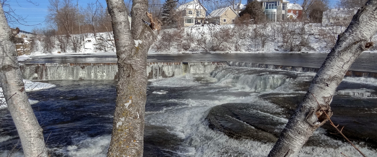 frozen waterfall