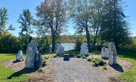 seven gifts art installation in Almonte