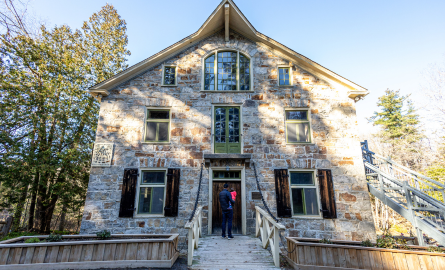 a beautiful stone building