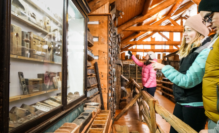 visitors at the maple museum